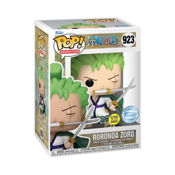 Funko Pop! Animation 923 - Roronoa Zoro - One Piece (Glows in the Dark) (Special Edition)