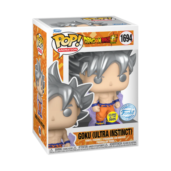 Funko Pop! Animation 1694 - Goku (Ultra Instinct) - Dragon Ball Super (Glows in the Dark) (Special Edition)
