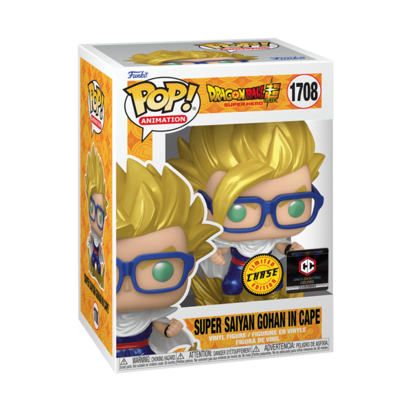 Funko Pop! Animation 1708 - Super Saiyan Gohan in Cape - Dragon Ball Super (Special Edition) (Chase)