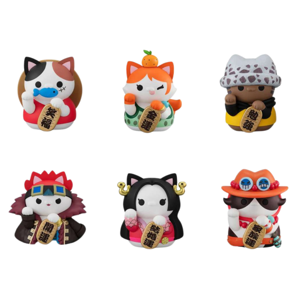 Mega cat project - Nyan Piece Lucky Cat Pirates Display da 6 - One Piece