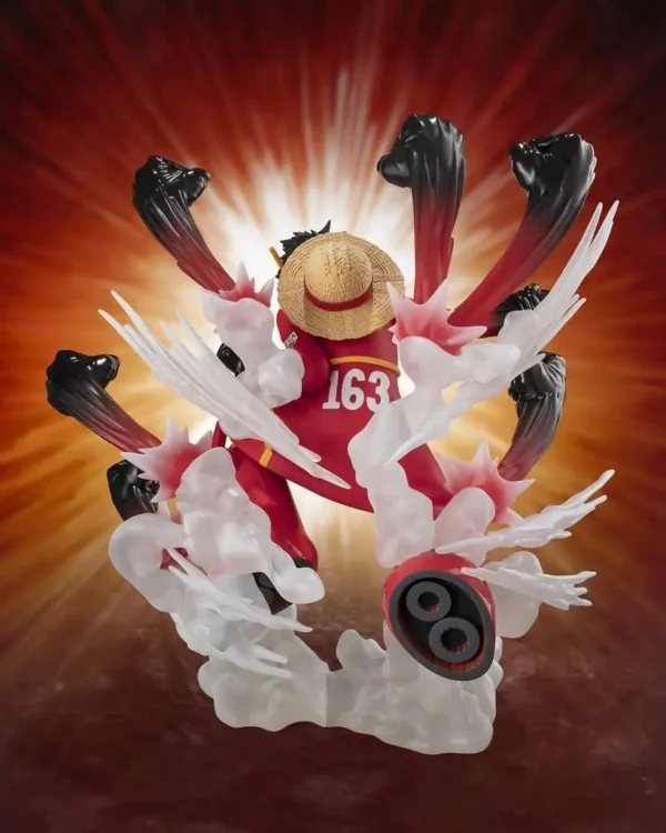 Statua - Monkey D. Luffy Gum-Gum Hawk Gatling - One Piece - immagine 2