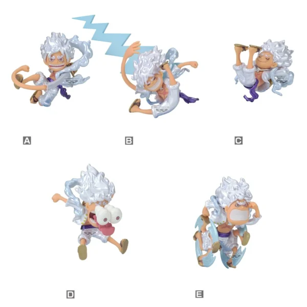 Statua – Monkey D. Luffy Gear 5 - Set 5 Figure - One Piece