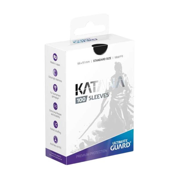 Katana Sleeves Black (100) - Standard Size -  Ultimate Guard
