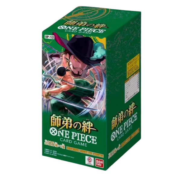 Box One Piece OP-12 – Bonds of Master and Disciple – Giapponese con Zoro e Mihawk