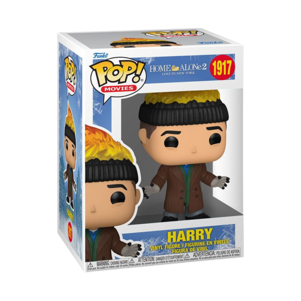Funko Pop Harry 1917 con testa in fiamme, da Home Alone 2 in confezione originale