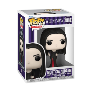Funko Pop Morticia Addams 1818 in confezione, ispirato alla serie Netflix Wednesday