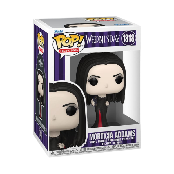 Funko Pop Morticia Addams 1818 in confezione, ispirato alla serie Netflix Wednesday