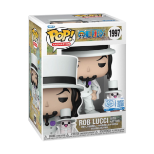 Funko Pop Rob Lucci 1997 in abito bianco con Hattori – versione standard