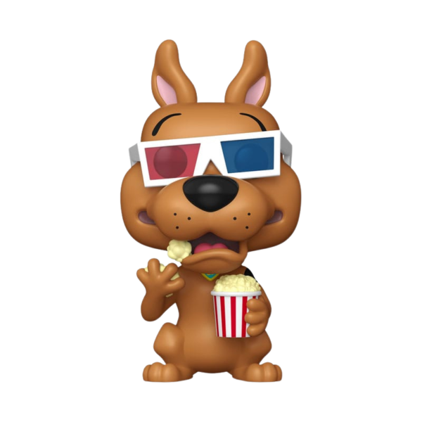 Funko Pop Scooby-Doo 2040 con occhiali 3D e popcorn, confezione originale